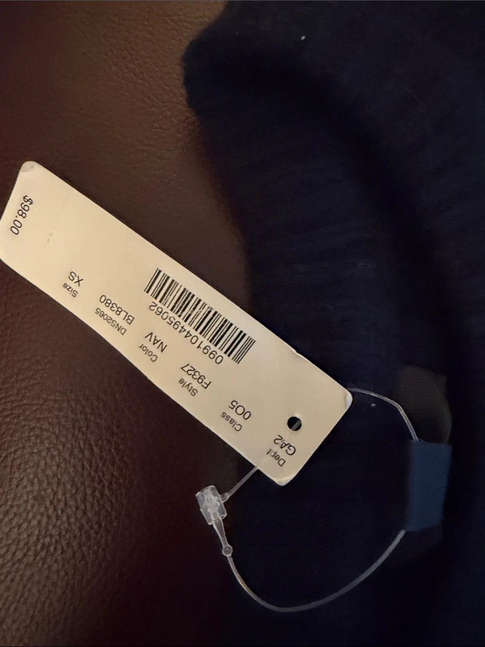 J. Crew Navy Cable-Knit Pom-Pom Crewneck Sweater